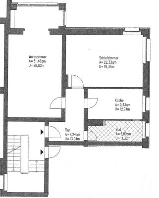 Schöne 2- Zimmer Wohnung mit Gartenblick