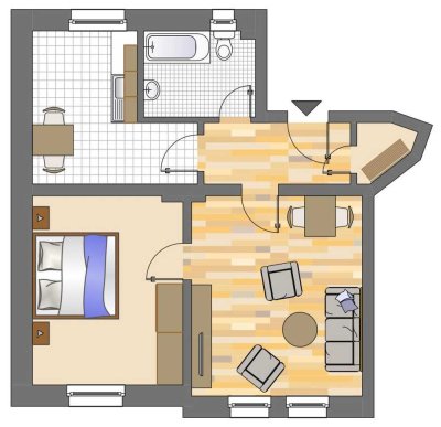 2-Zimmer-Wohnung in Dortmund Bövinghausen