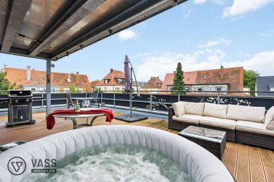 *Einzigartige Terrasse* - Moderene 4-Zimmer-Wohnung mitten in der Heilbronner-Innenstadt