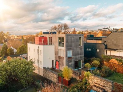 Modernes Architektenhaus mitten in Bensberg - mit Blick in die Kölner Bucht