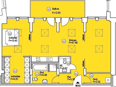 Möbilierte 2-Raum- Loft- Wohnung / Furnished 2 room loft apartmentment