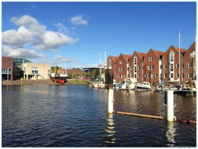 Husum Zentrum TOPLAGE: Wunderschöne Galeriewohnung mit sensationellem Hafenblick, Bootsanleger mögl!