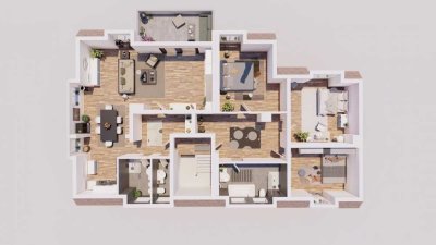 Charmante 5,5 Zimmerwohnung - Dachgeschosswohnung mit Loggia