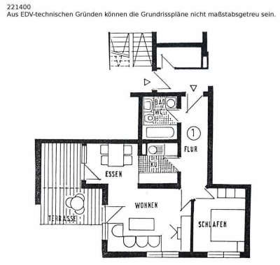 Schöne 2-Zimmer Wohnung mit eigener Terrasse