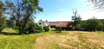 Bauernhaus, ca. 90m², 100 Jahre alt, mit ca. 6000m² arrondierendem Grund, davon ca. 3700m² Bauland.
