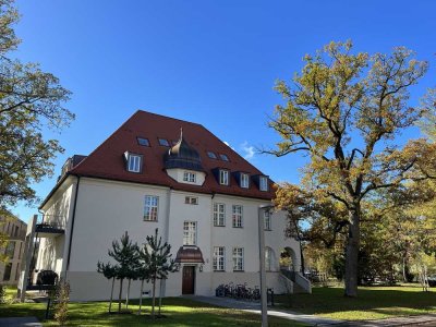 Haar Jugendstilpark sanierte, helle, große 4 Zi. Maison. Whg. i.Altbau Fischgrät, Loggia, 2 TGs.FREI