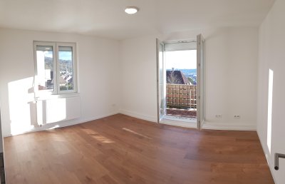 Kernsanierte 3-Zimmer-Wohnung mit Garage, EBK, Balkon & Garten in Plochingen - Erstbezug nach Kernsanierung