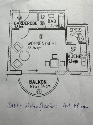 Attraktive 1,5-Zimmer-Wohnung