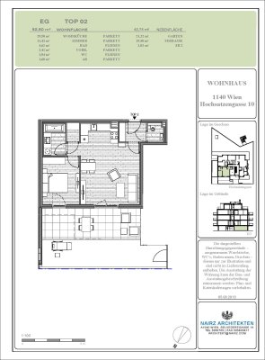 Neubau direkt vom Eigentümer 1140 Wien stilvolle Mietwohnung mit Terrasse, Garten, Keller & Garage_Nähe U-Bahn.