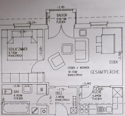 Gepflegte 2-Zimmer-Wohnung mit Balkon in Herxheim bei Landau