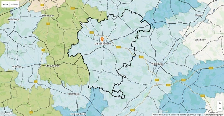 Mietspiegel Geisenhausen 2025