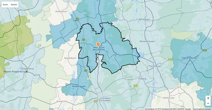 Mietspiegel Neuburg an der Kammel 2025